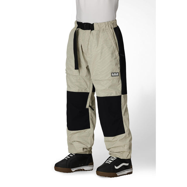 686 Mens 2.5L Ghost Pant 2026 Limestone Grid / M