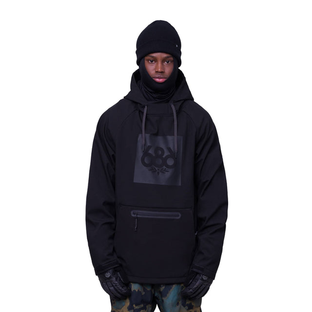 686 Waterproof Hoody Black / S