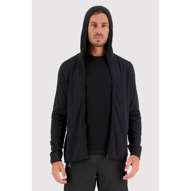 Mons Royale Approach Merino Shift Fleece Hood 2024 Black / L
