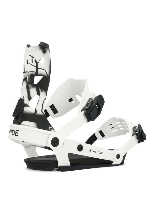 Ride A-8 Bindings 2024 White / M