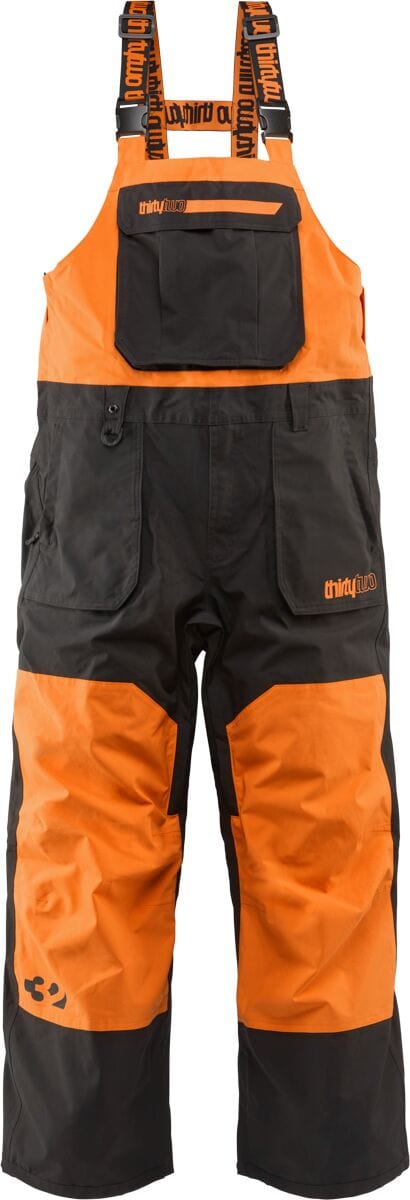 ThirtyTwo Basement Bib Pants 2026 Black/Orange / M