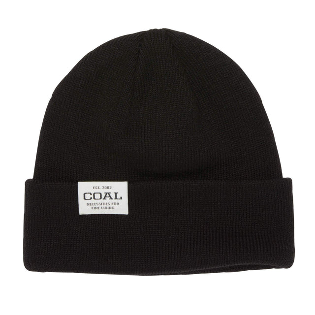 Coal The Uniform Low Knit Cuff Beanie Solid Black