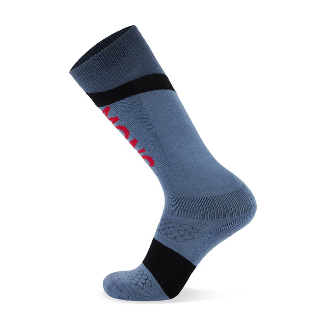 Mons Royale Ultra Cushion Merino Snow Sock Blue Slate / Black / L