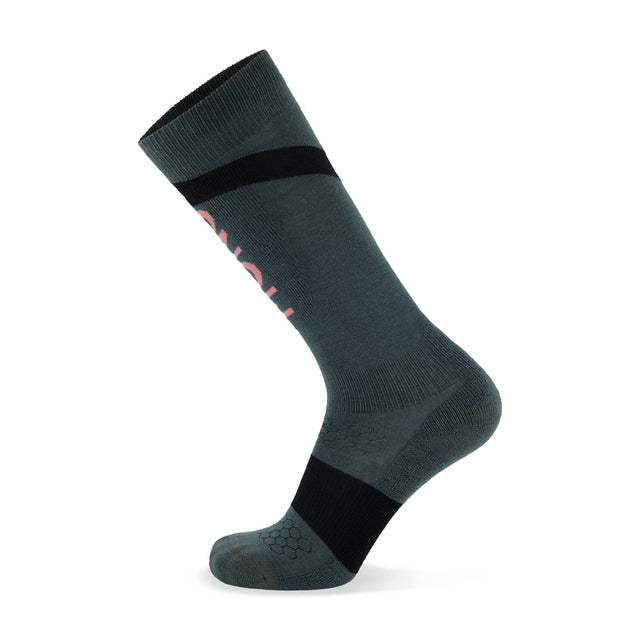 Mons Royale Ultra Cushion Merino Snow Sock Burnt Sage / Black / L