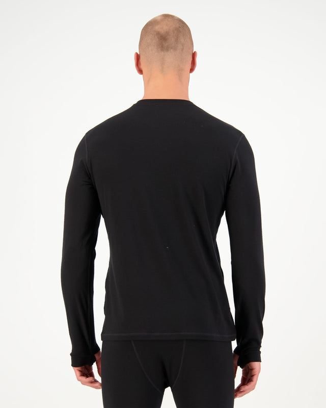 Mons Royale Cascade Merino Base Layer Long Sleeve - Black