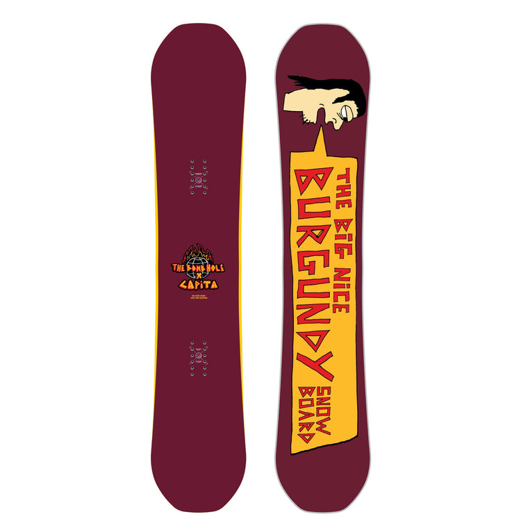 Capita x The Bombhole Big Nice Burgundy Snowboard