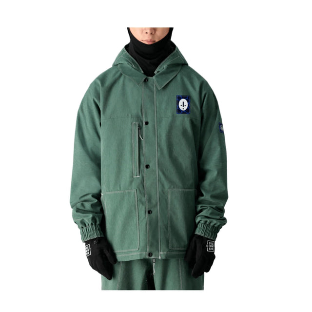 686 Mens Dojo Jacket Forest Green Denim / M