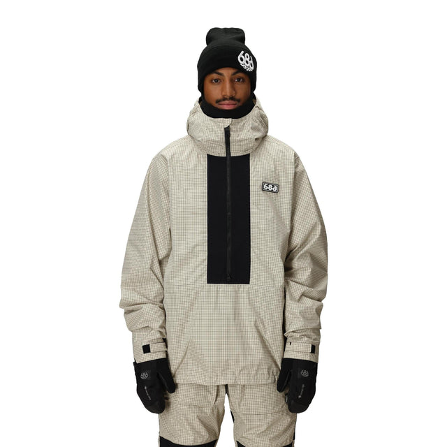 686 Mens Ghost 2.5L Anorak 2026 Limestone Ripstop / M