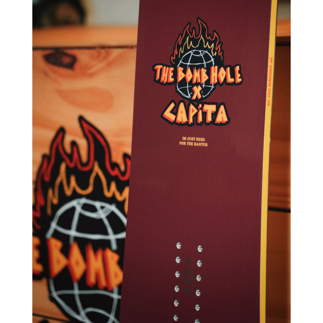 Capita x The Bombhole Big Nice Burgundy Snowboard