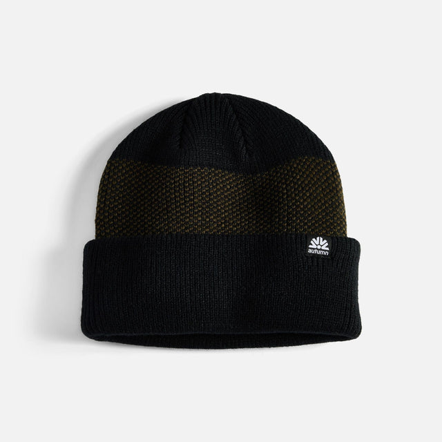 Autumn Birdseye Beanie Black / One Size