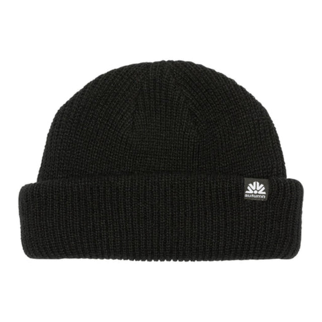 Autumn Double Roll Beanie Black / One Size