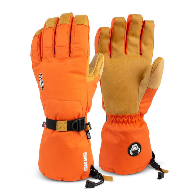 Crab Grab Cinch Gloves Orange / M