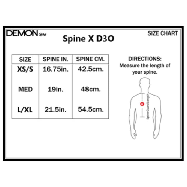 Demon Spine X D3O Back Protector