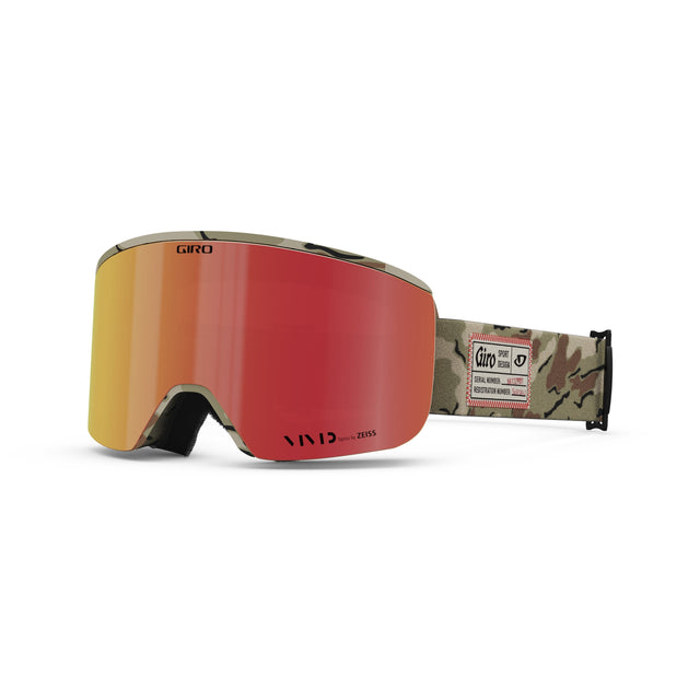 Giro Axis Goggles Green Surplus / Vivid Ember | Vivid Infrared