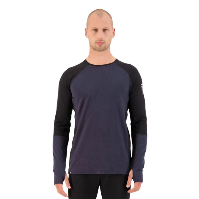 Mons Royale Men's Olympus Longsleeve Baselayer 2025 Black / 9 Iron / M