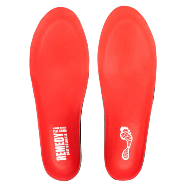 Remind Remedy Custom Arch Heat Moldable Insoles Red / UK 3-3.5 / 5mm