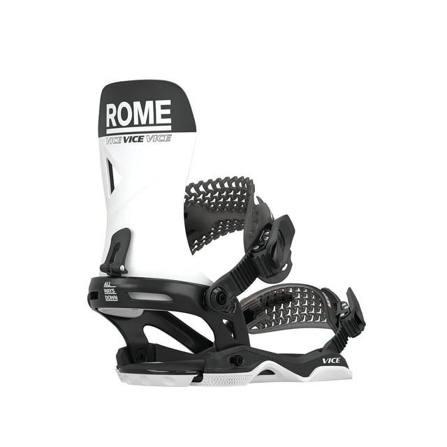 Rome Vice Snowboard Bindings 2025 White / M/L