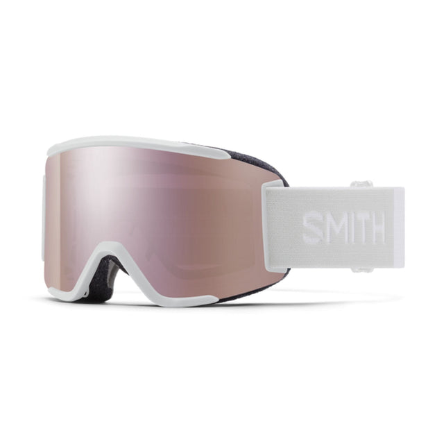 Smith Squad S (Small Fit) Goggles 2024 White Vapor / Chromapop Everyday Rose Gold Mirror