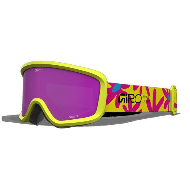 Giro Kids Chico II Flowers Goggles - Yellow/Amber Pink