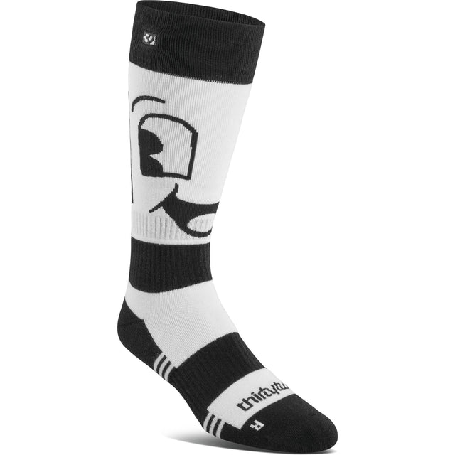 ThirtyTwo Spring Break Snowboard Socks White/Black / S/M