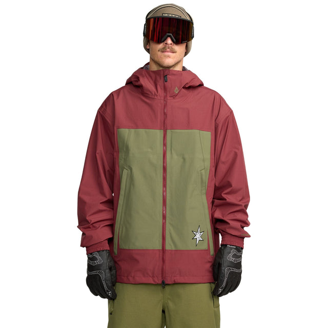 Volcom Arthur 3L Jacket 2026 Burnt Red / XS