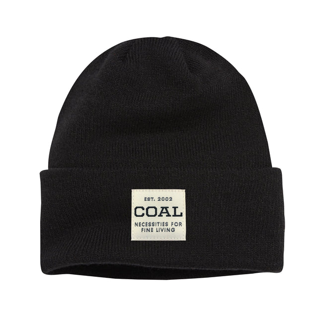 Coal The Uniform Mid Knit Cuff Beanie Solid Black