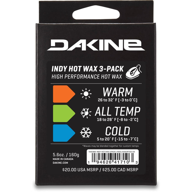 Dakine Indy Hot Wax 3-Pack 2022 Assorted