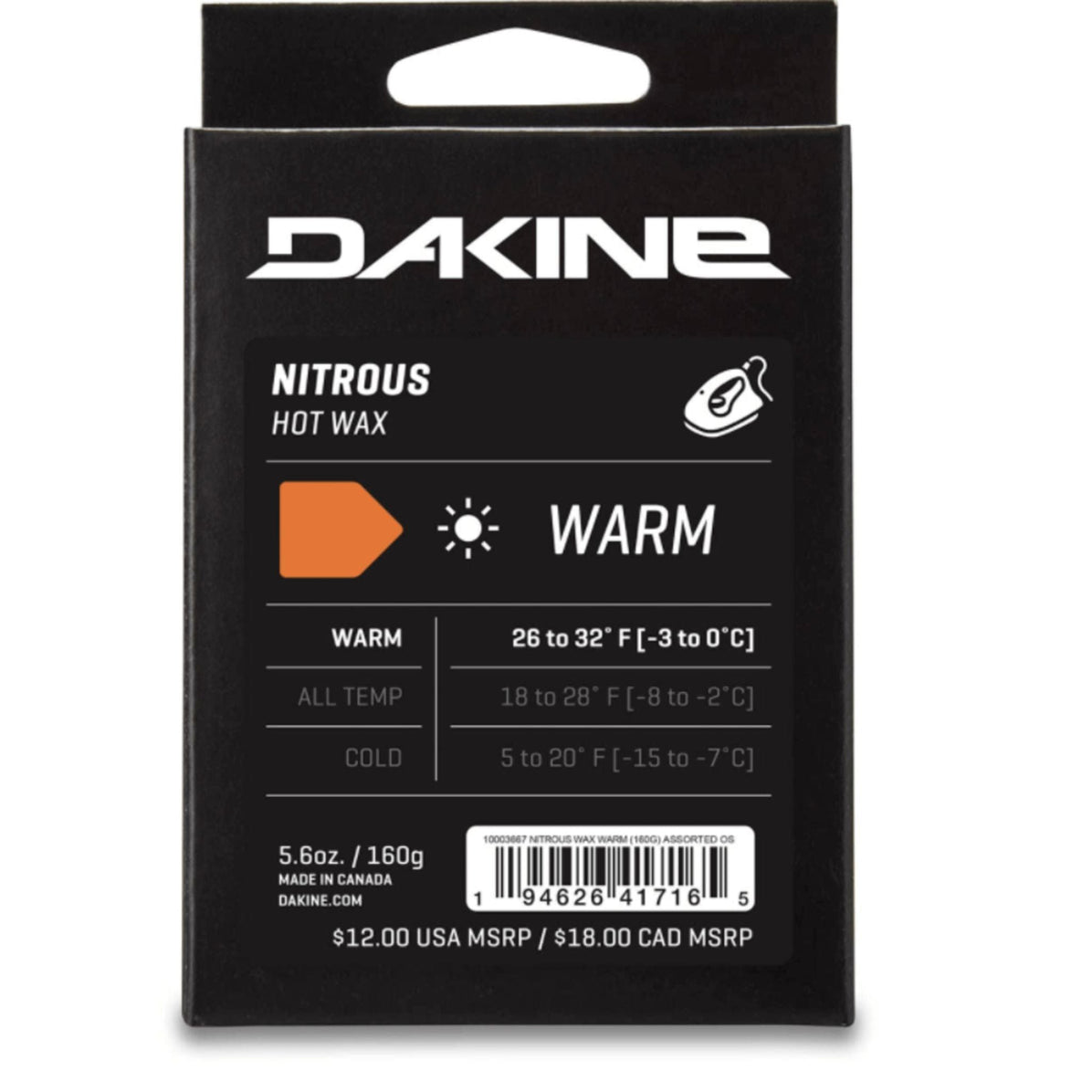 Dakine Nitrous Warm Wax 160g