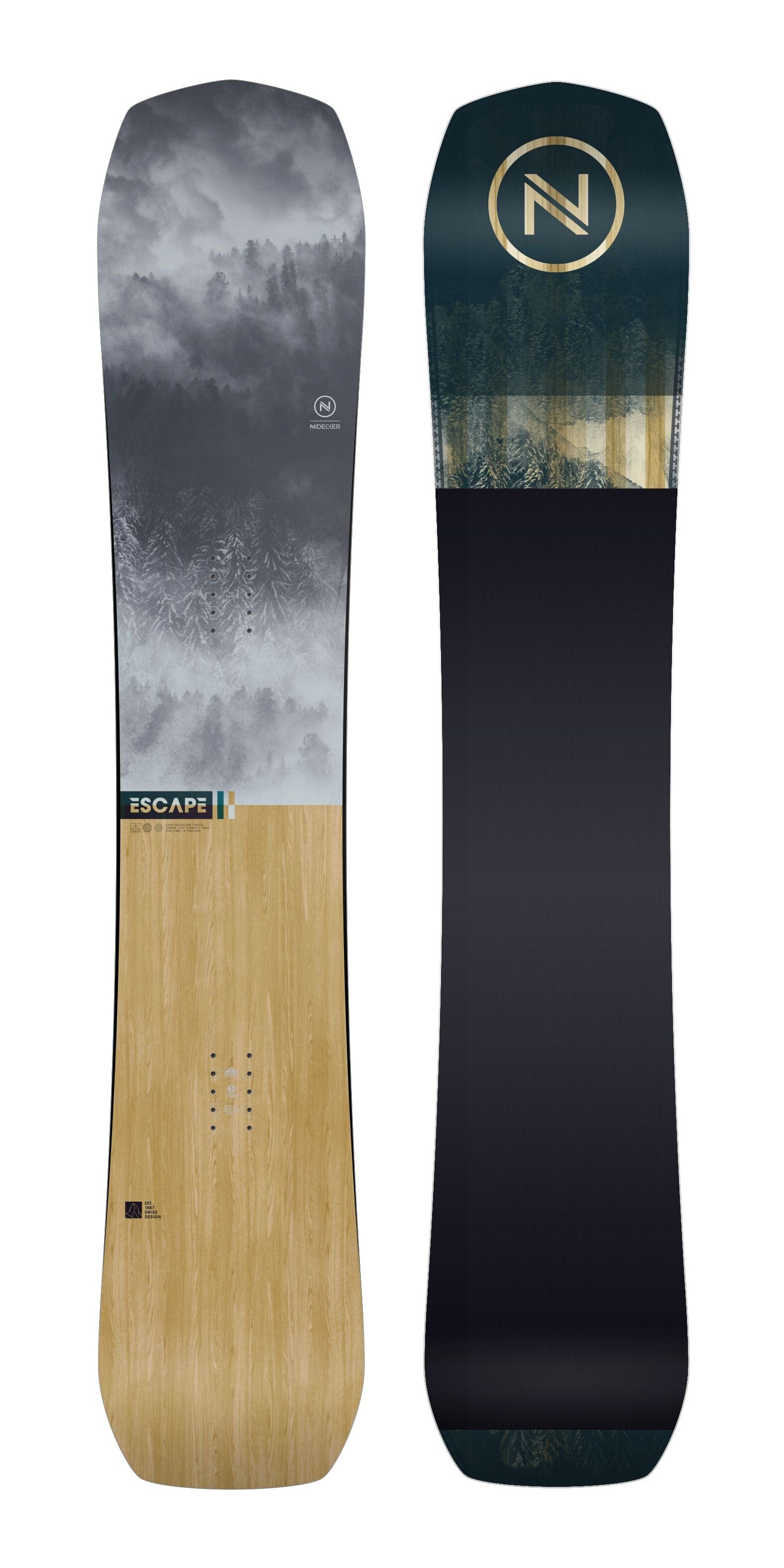NEW 2025 Nidecker Men's Escape Snowboard, Size 156cm