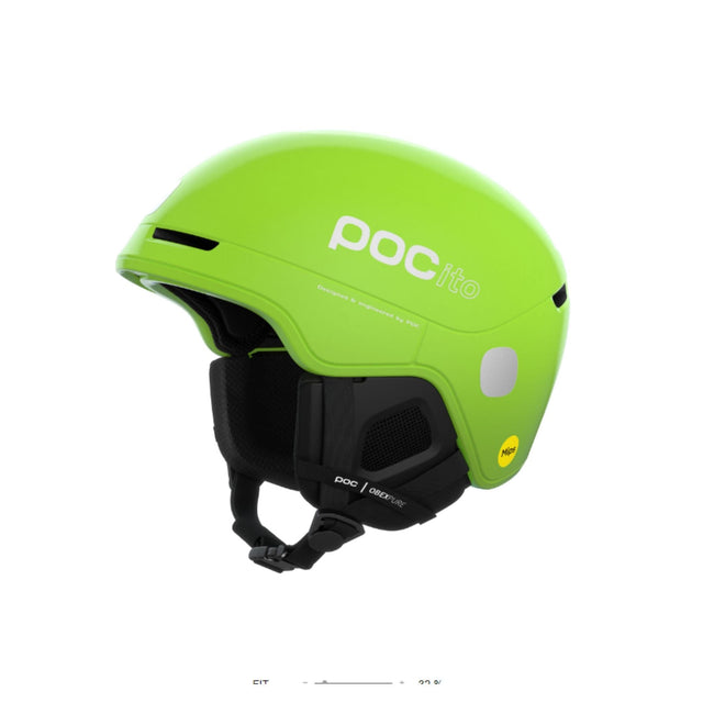 POC POCito Obex MIPS Kids Ski Helmet Fluorescent Yellow/Green / XXS/48-52