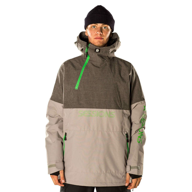 Sessions Central Anorak Pullover Jacket 2022 Grey / M